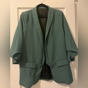 Emerald Green Casual Blazer